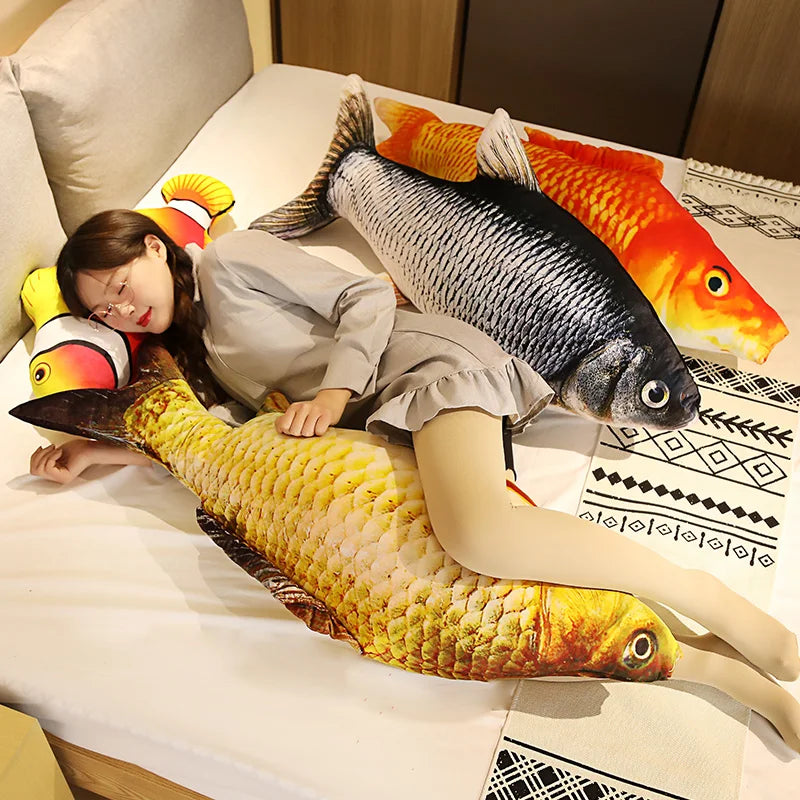 Large Fish Stuffed Animal Cushion
