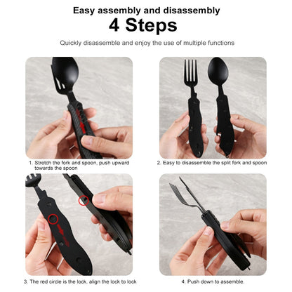 Portable 4 in 1 Travel Utensil Set