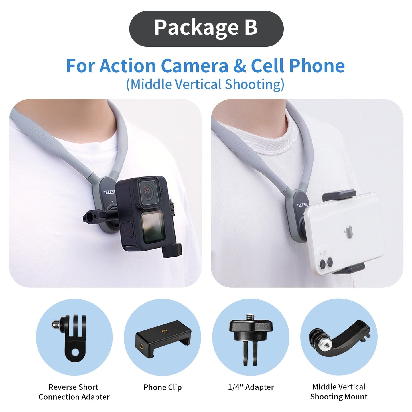 Flexible Magnetic Action Camera Mount Accessory