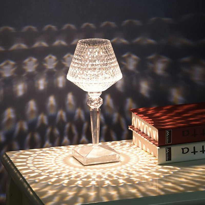 Luxurious Crystal LED Desk Lamp