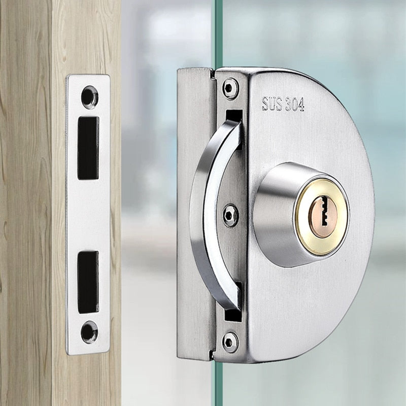 Secure Sliding Glass Door Lock Stainless Steel - Yeezlab