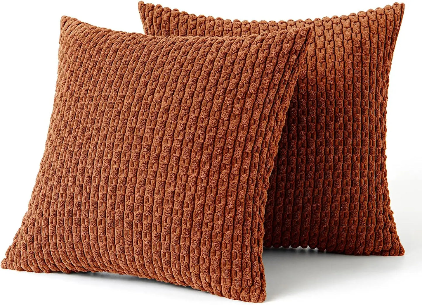 Plush Striped Velvet Accent Pillow in Chic Bohemian Style