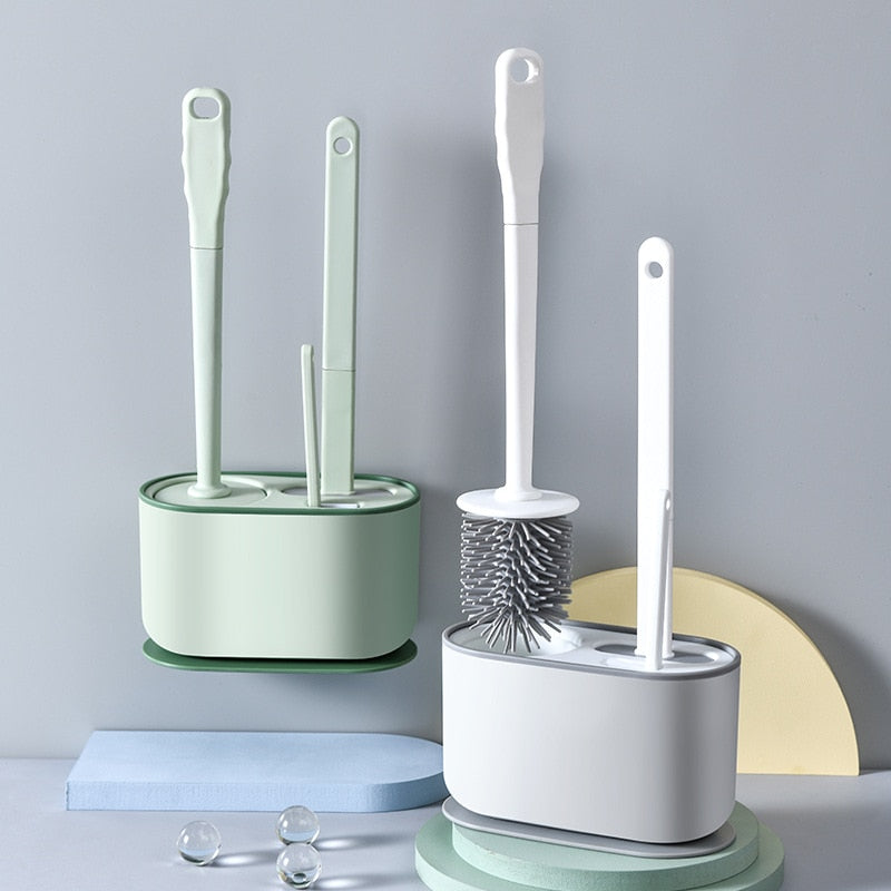 Bathroom Toilet Cleaning Brush Wall Mount Kit