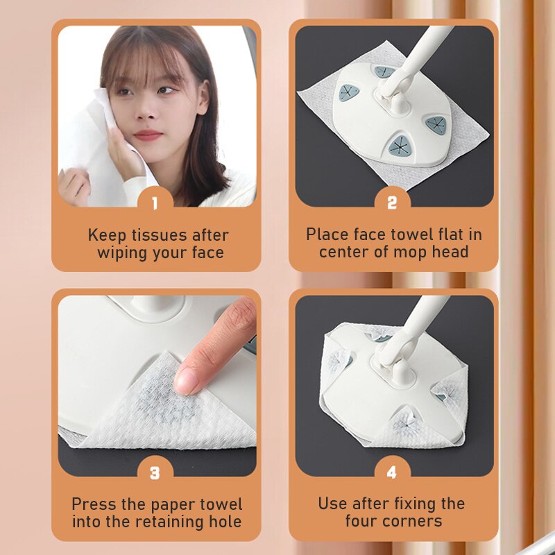 Easy Clean Triangle Mop Towel