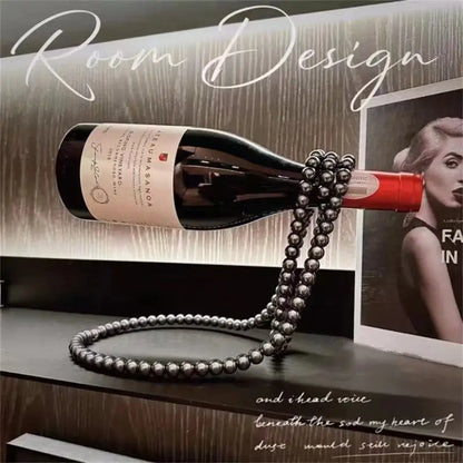 Luxury Glass Wine Bottle Holder Stand