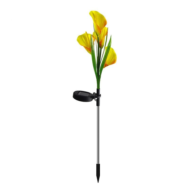 Solar Powered Garden Flower Lamp