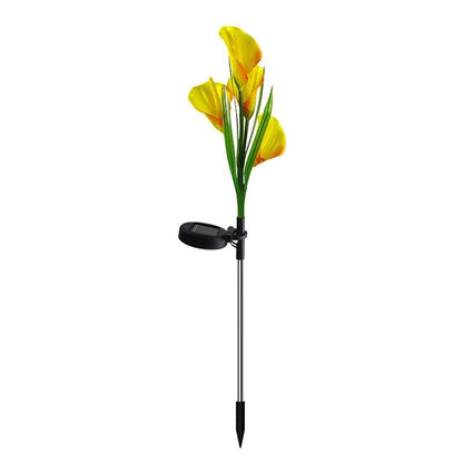Solar Powered Garden Flower Lamp