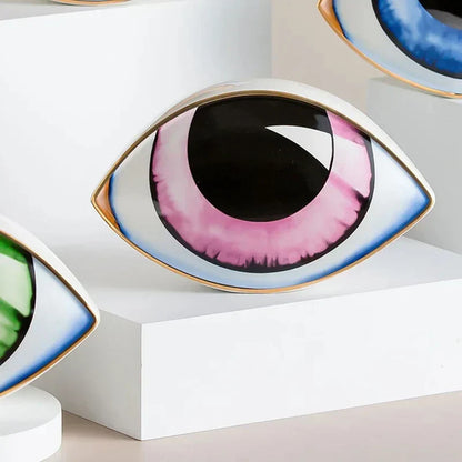 Unique Eye Ceramic Figure Home Decoration