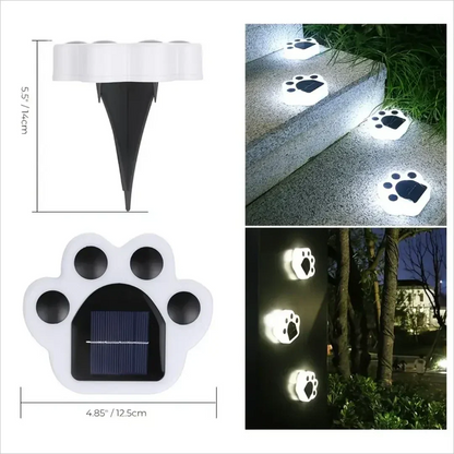 Bright Paw Solar Powered Garden Lights