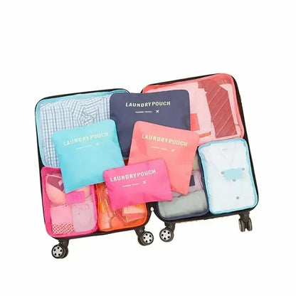 Practical 6-Piece Travel Luggage Organizer Set