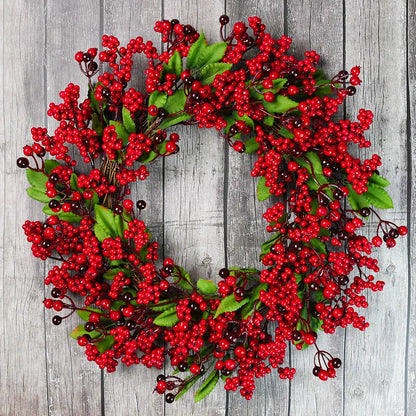 Fresh Holiday Red Berry Wreath