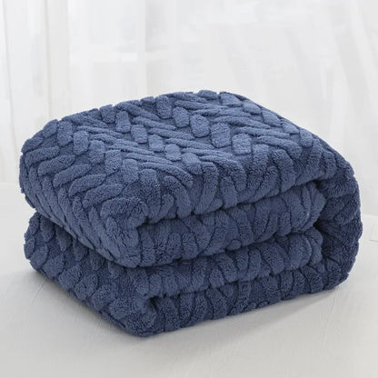 Warm Plush Fleece Throw Blanket for Winter