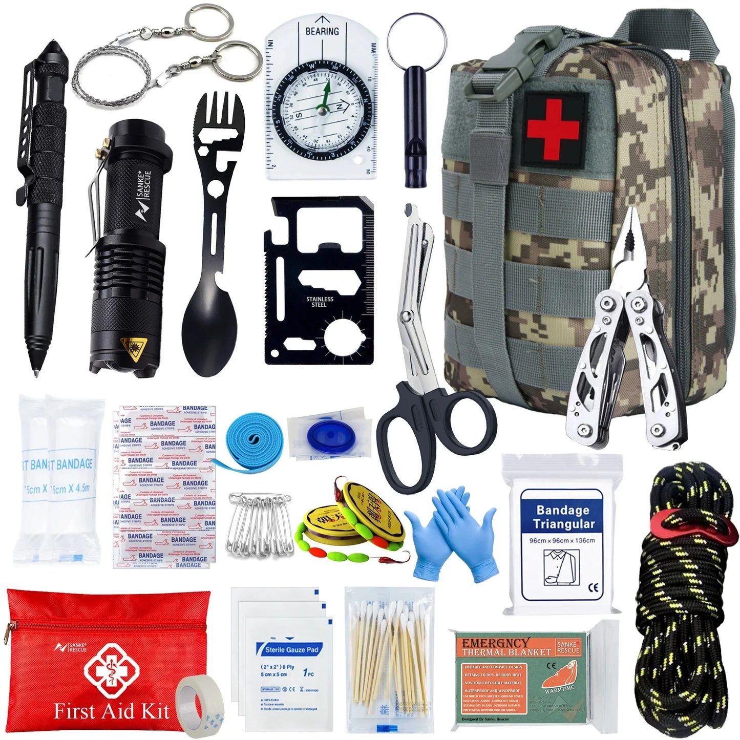 Emergency First Aid Backpack Kit