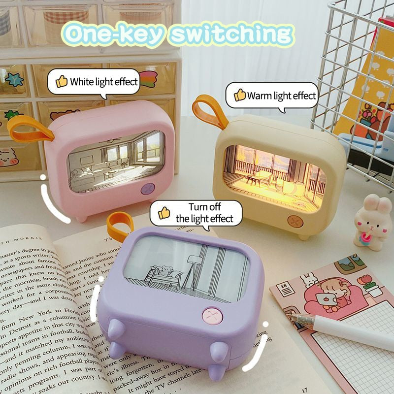 Small Artistic Table Lamp Decorative Night Light