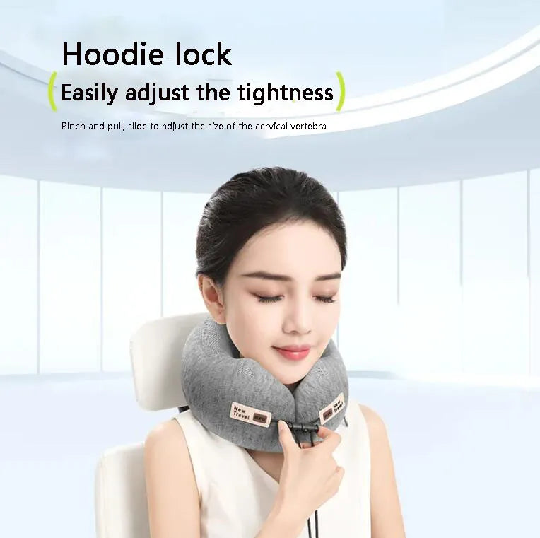 Contour Memory Foam Neck Travel Pillow with Storage
