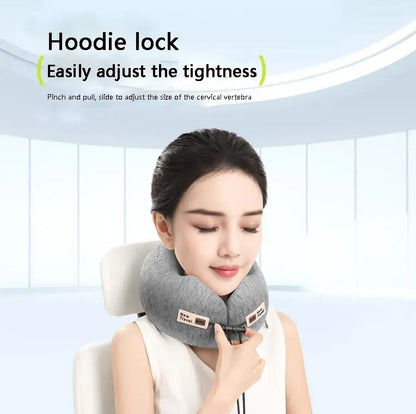 Contour Memory Foam Neck Travel Pillow with Storage