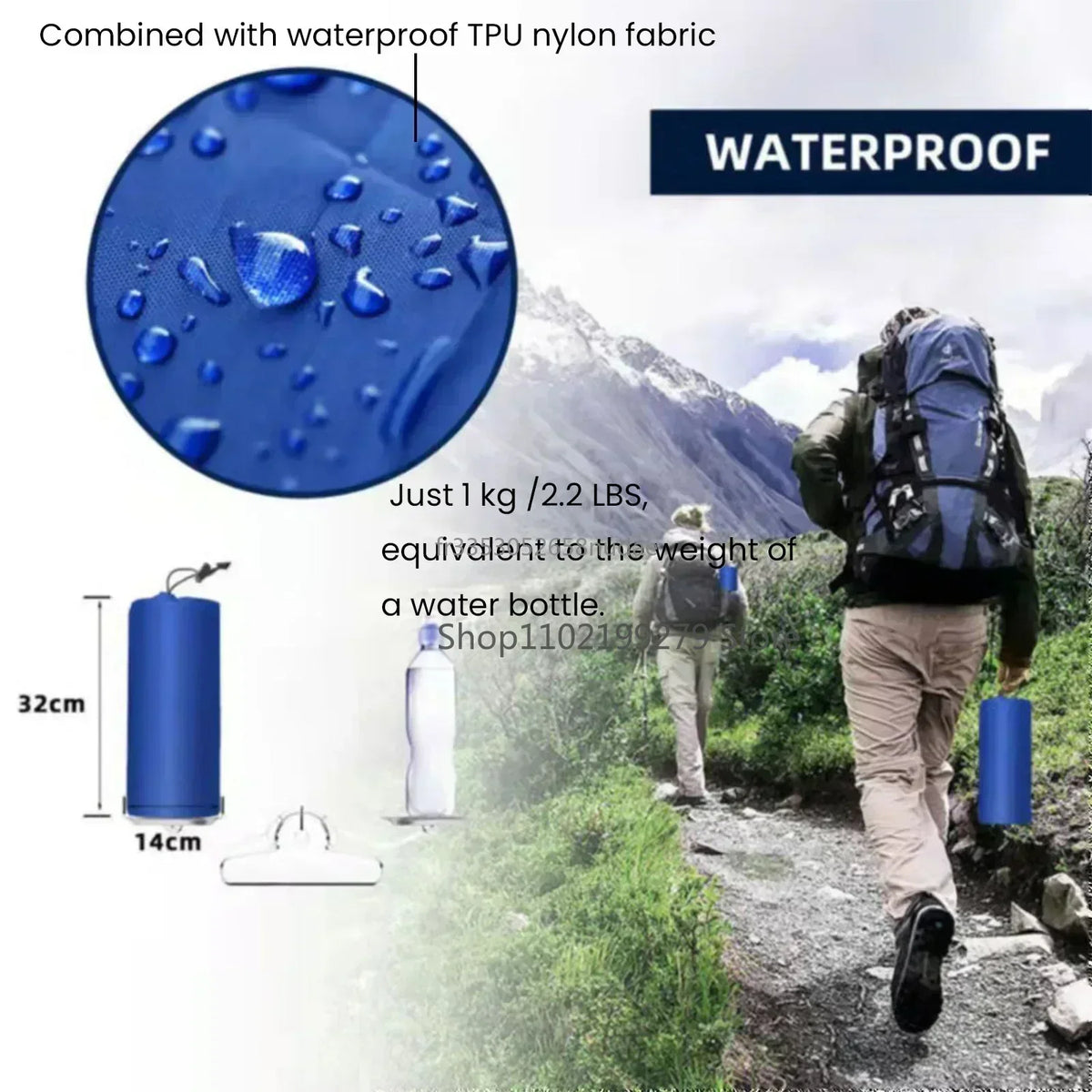 Lightweight Waterproof Camping Mattress with Foot Pump