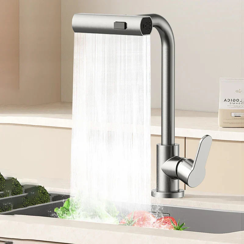 Modern Waterfall Kitchen Faucet Sleek Design