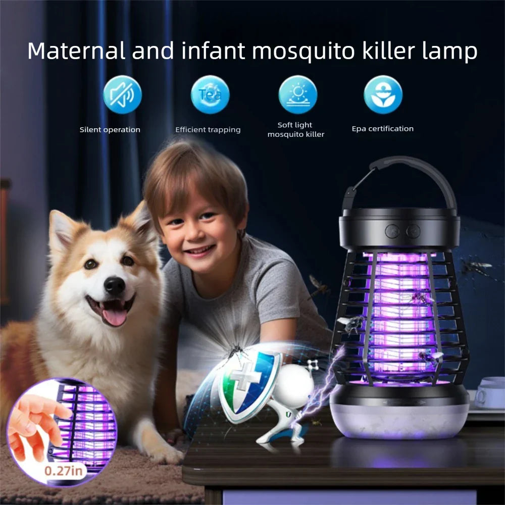 Portable 4-in-1 Camping Lamp with Bug Zapper