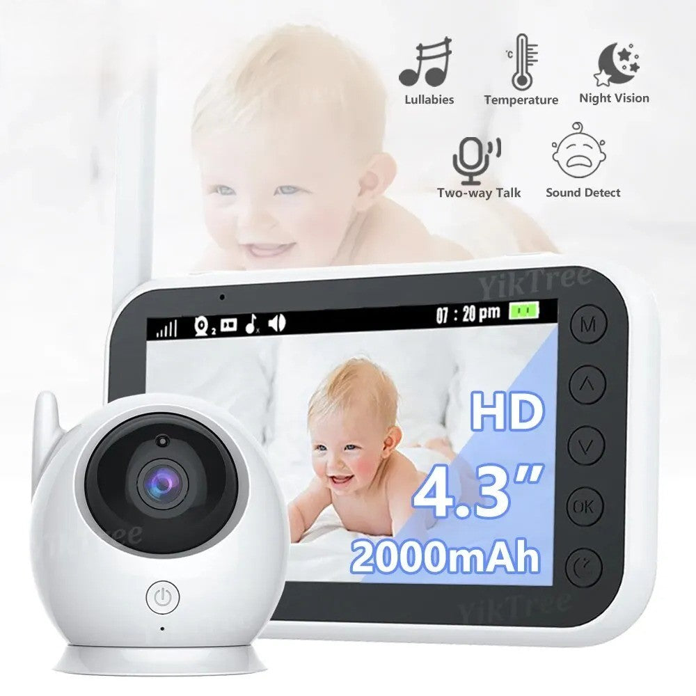 Baby Video Monitor with Night Vision and Lullaby Music