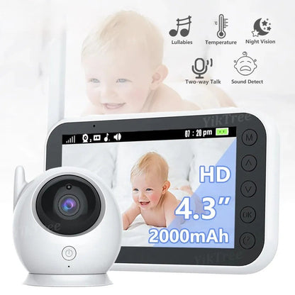 Baby Video Monitor with Night Vision and Lullaby Music