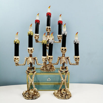 Spooky Skeleton Decorative Candle Lights