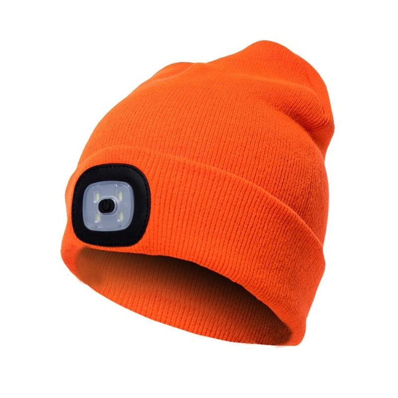 Warm Bright LED Sports Beanie
