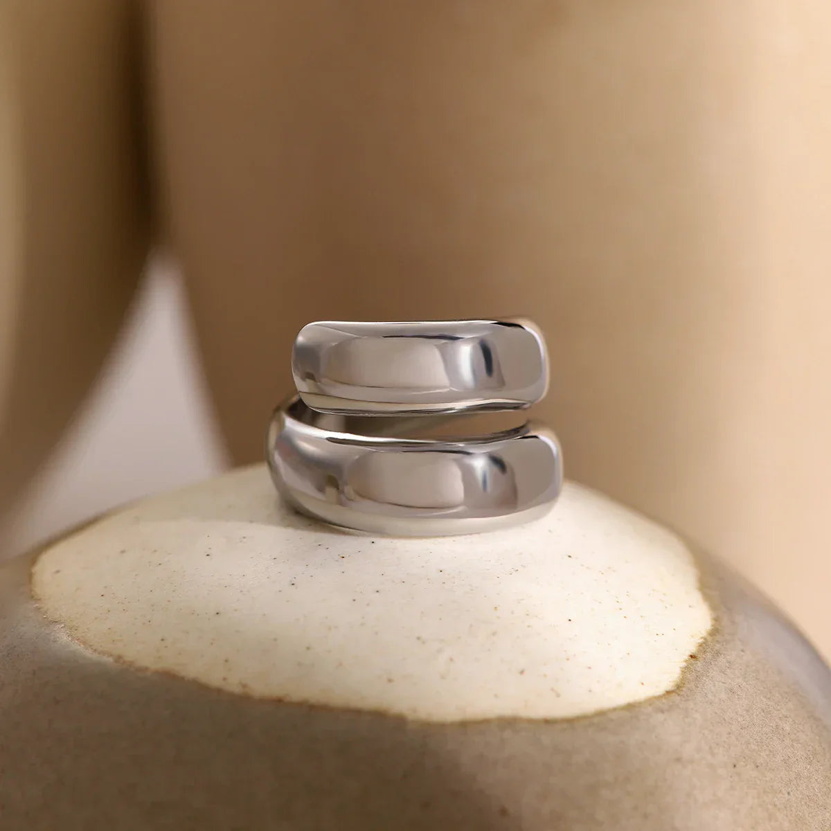 Luxury Gold Simple Wrap Ring