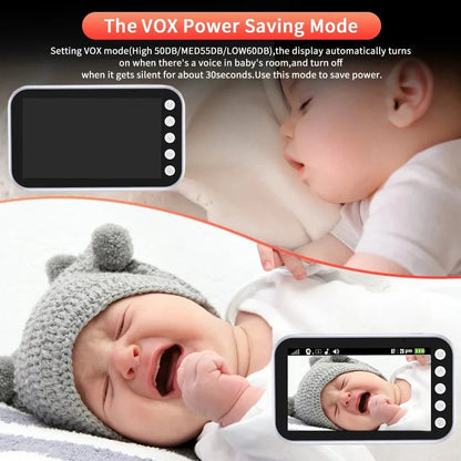 Baby Video Monitor with Night Vision and Lullaby Music