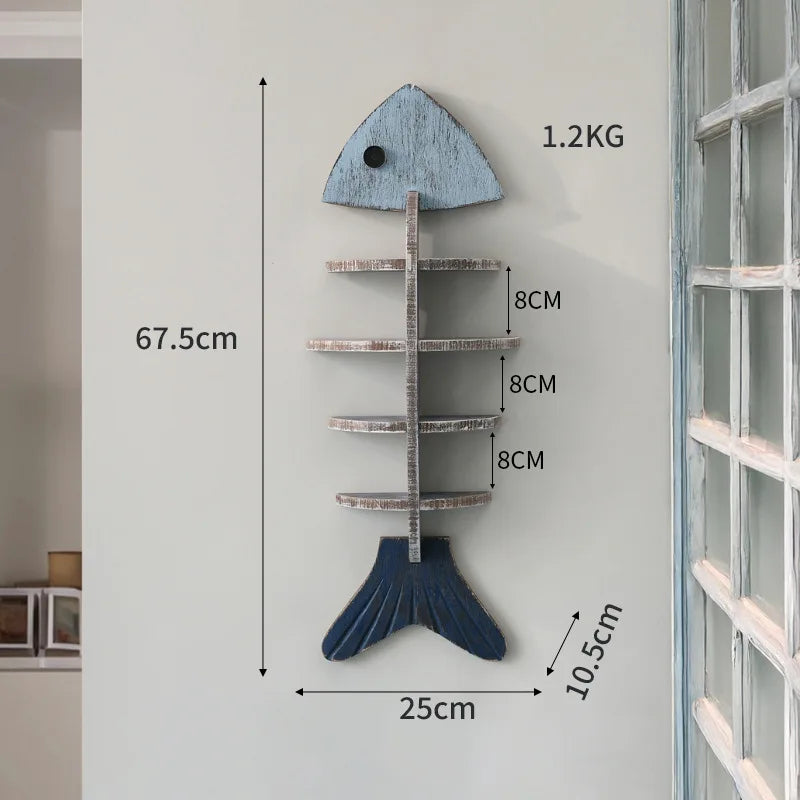 Rustic Wooden Wall Shelf - Yeezlab