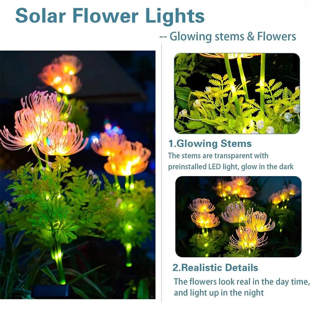 Colorful Solar Powered LED Garden Light