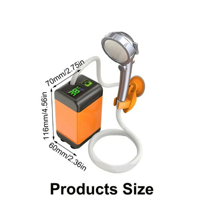 Compact Rechargeable Outdoor Portable Shower Pump
