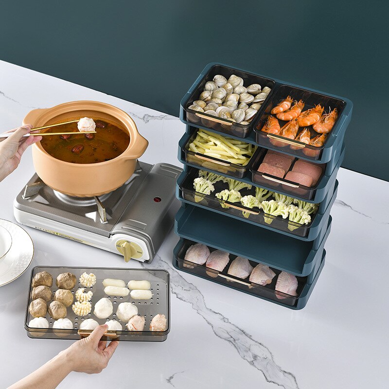 Space Saving Stackable Kitchen Shelf Rack