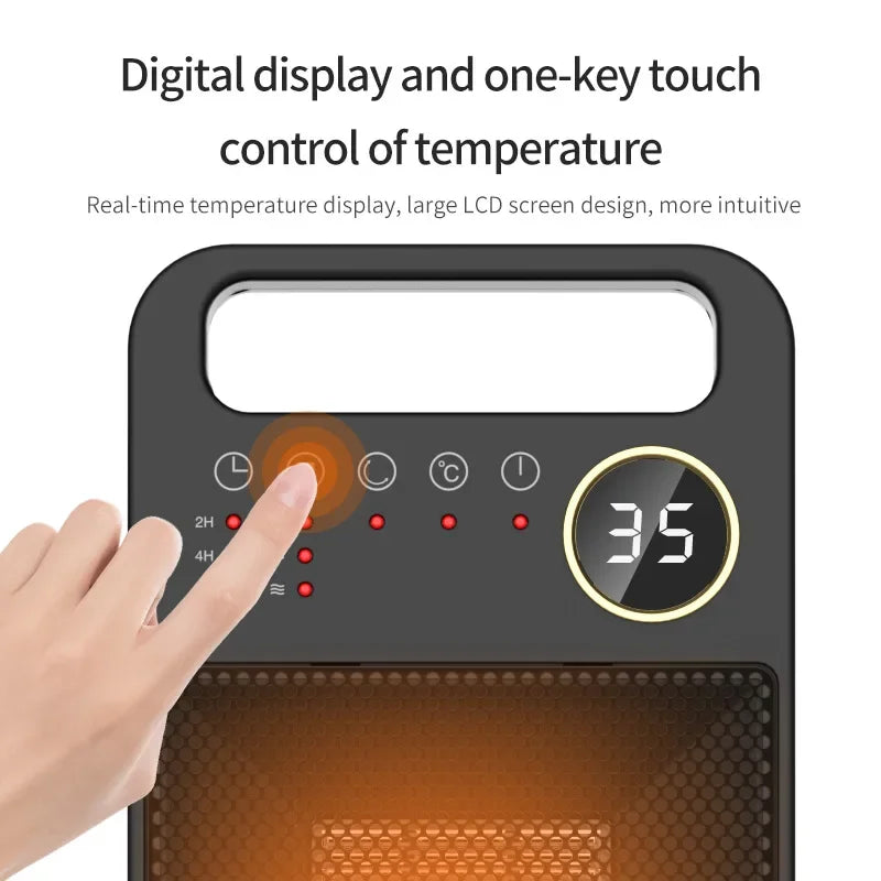 Powerful 2000W Digital Space Heater with Remote