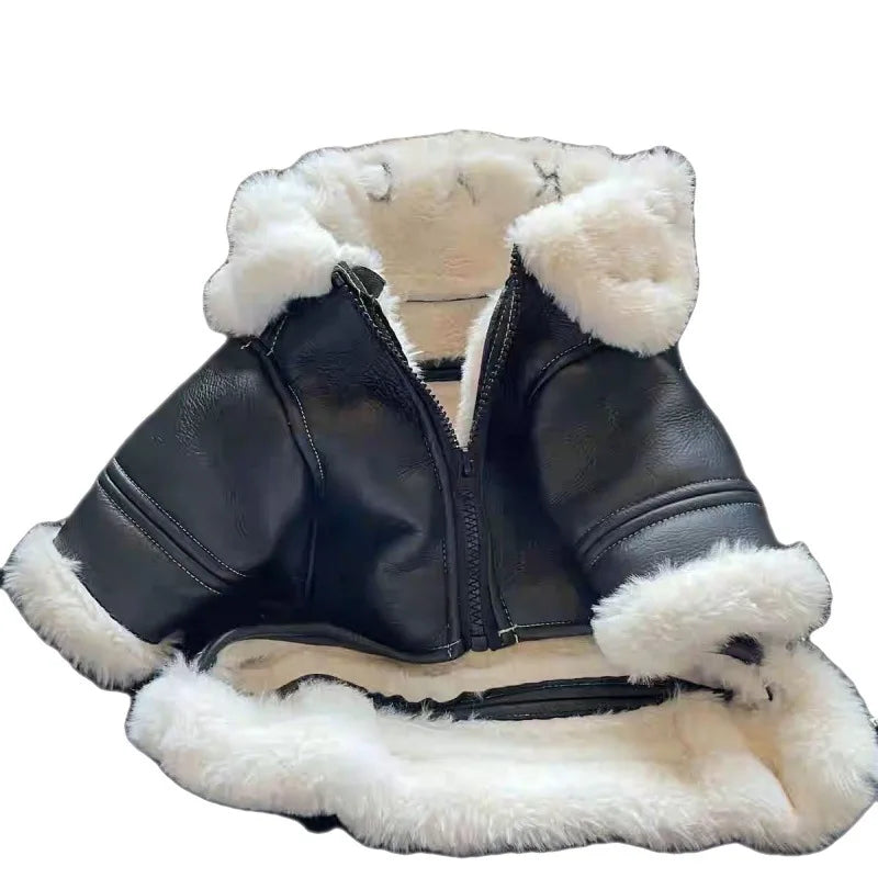 Waterproof Pet Motorcycle Jacket Cotton Dog Coat
