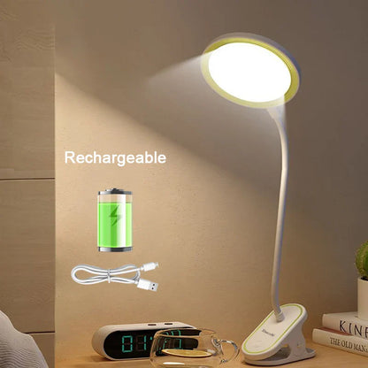 Portable LED Desk Lamp with Rechargeable Battery