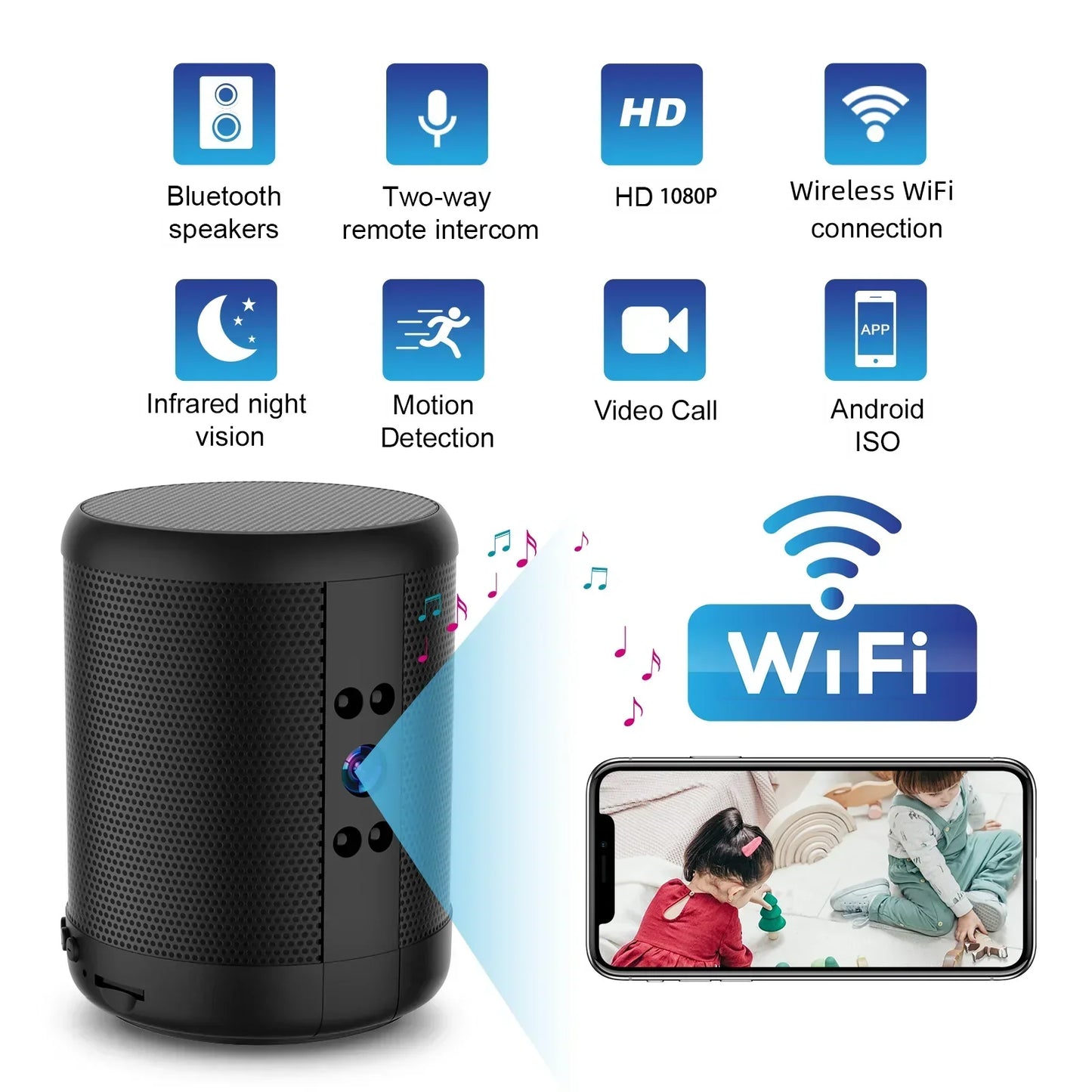 Wireless Home Security Night Vision IP Camera