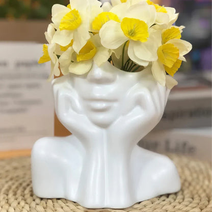 Happy Floral Garden Pot Decoration