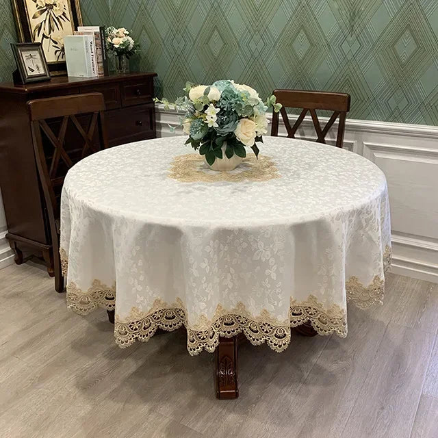 Elegant Floral Table Cover