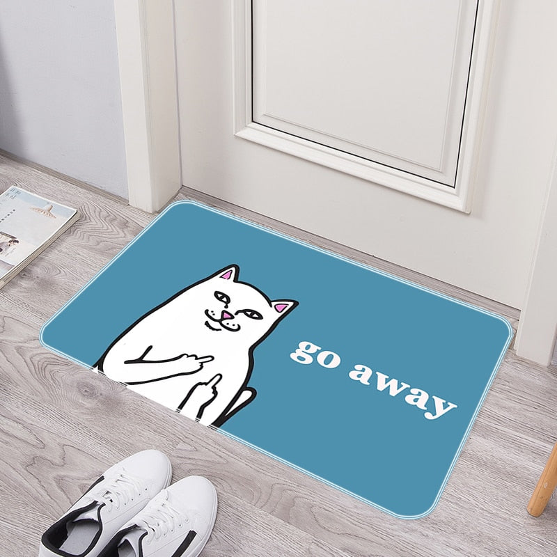 Humorous Welcome Washable Non Slip Door Mat