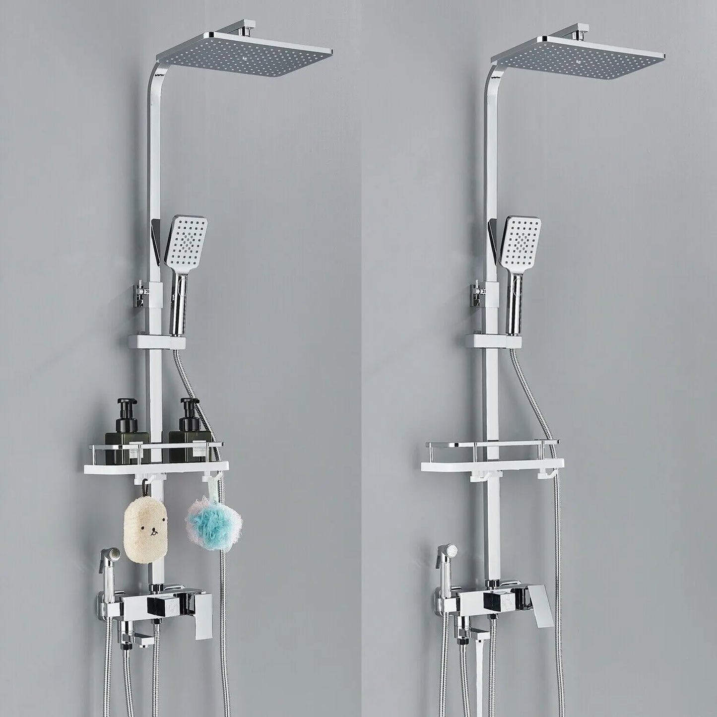 Premium Rain Shower Head Set with Adjustable Brass_fixture