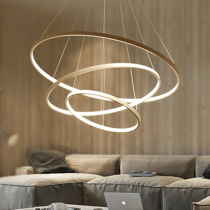 Circular Crystal Pendant Light