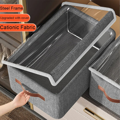 Large Plastic Storage Container with Lid and Handle
