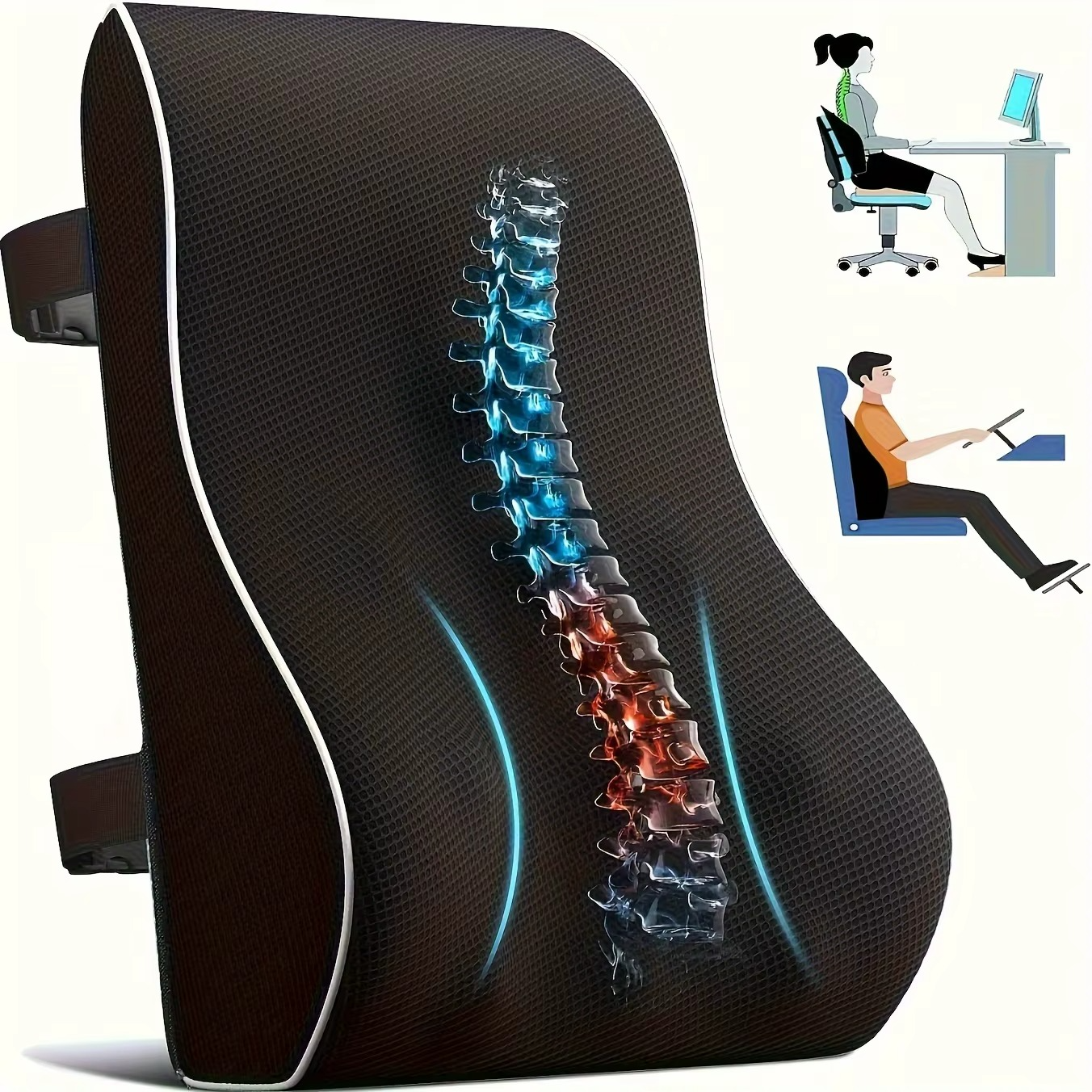 Ergonomic Lumbar Support Cushion Pillow