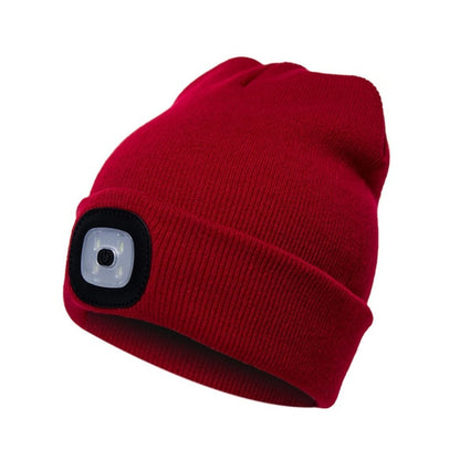 Warm Bright LED Sports Beanie