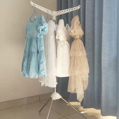 Compact Folding Metal Laundry Dryer Rack