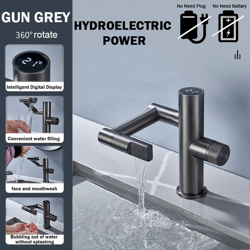 Contemporary Automatic Waterfall Kitchen Faucet - Yeezlab