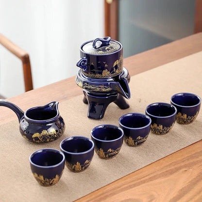 Luxury Chinese Ceramic Dragon Tea Set