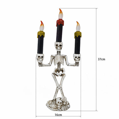Spooky Skeleton Decorative Candle Lights