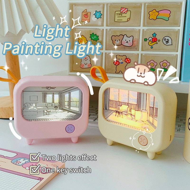 Small Artistic Table Lamp Decorative Night Light
